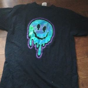 Dripping smiley face